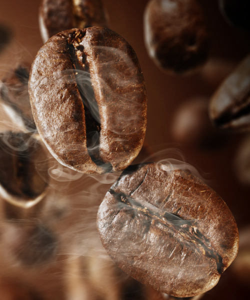 затем мы их <span>бережно обжариваем</span>